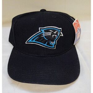 NOS NWT Carolina Panthers Vintage 90's ANNCO Plain Logo Twill Snapback Cap Hat